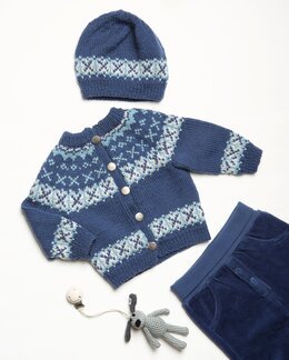 Beskrivning Kofta och mössa