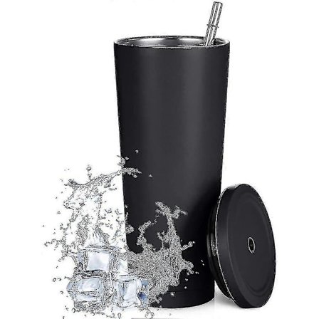 750 ml / 25 oz dobbeltvægget termokande med låg, vandtæt og miljøvenlig