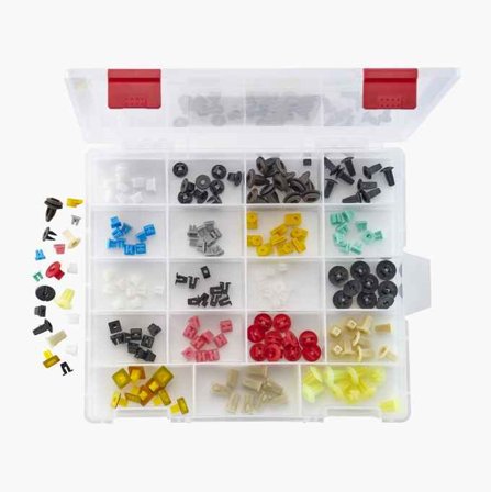 Biltema - Interiørklips ekspanderende mutterklips 190 stk.