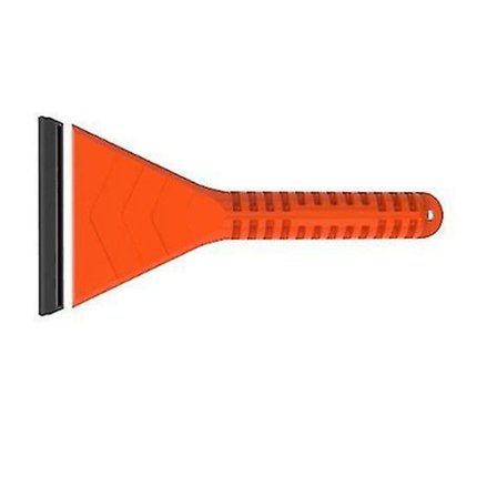 Isskraber Sneskovl Med Bevægelig Gummiskraber Kompakt Sikkerhedsskovl Bærbar Isskraber 1stk orange