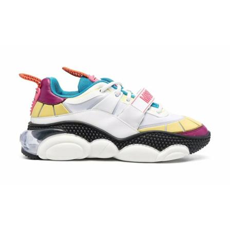 Moschino Colour-Block Low-Top Trainers , Wit , Dames , Maat: 40 EU