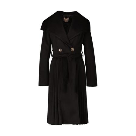 Rinascimento Belted Coats Sort, Dame Uldfrakker