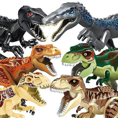 Jurassic World Stor Byggeklods Dinosaur Tyrannosaurus Rex Samlet Legetøjs Puslespil Byggeklodser