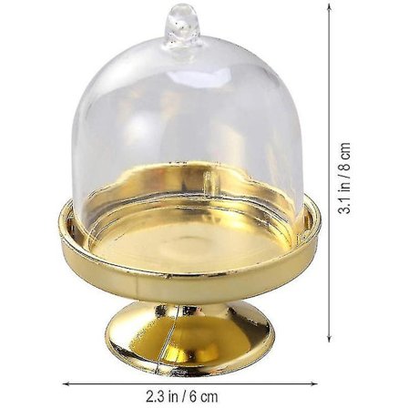 12-delt Mini Kake Stativ Sjokoladekake Godteri Displaybrett Med Lokk For Bursdag Og Bryllup Suppl (haoyi-yuhao