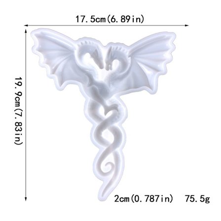 Lovers Dragon Silikonform Harpiksformer Støpeform