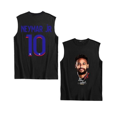 2023 Sommarfotbollsstjärna #10 NEYMAR JR Casual Väst Sport black 3XL