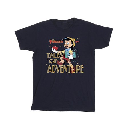 Pinocchio Pojkar Äventyrsberättelser Bomulls T-shirt 5-6 År Marinblå