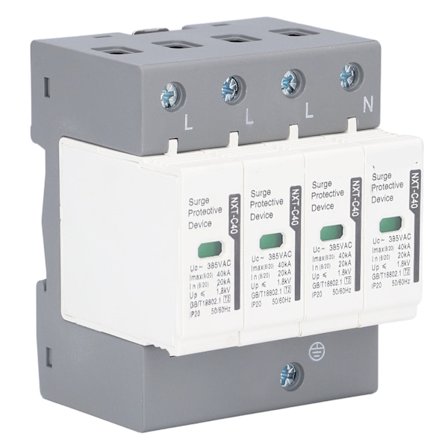 NTXC40 4P 40KA 230/400V Overspændingsbeskyttelsesenhed Spændingsbeskytter Lynafleder