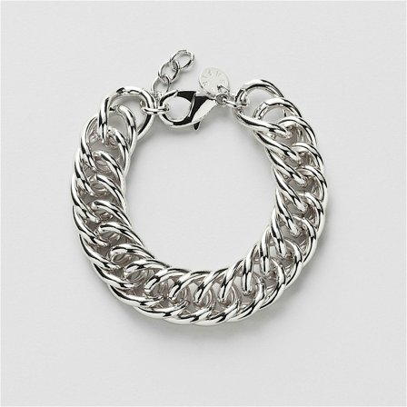 Double Curb Chain Bracelet