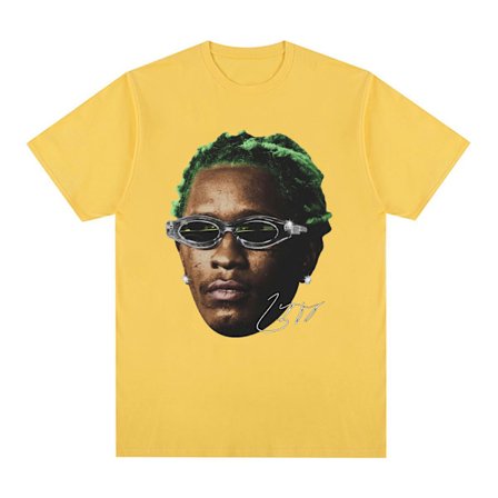 Rapper Young Thug Grafik T-shirt Mænd Kvinder Mode Hip Hop Vintage T-shirt