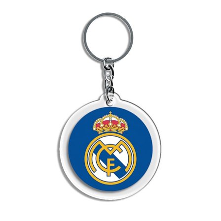 Fodbold gigant klub hold emblem logo vedhæng akryl rund nøglering vedhæng Real Madrid