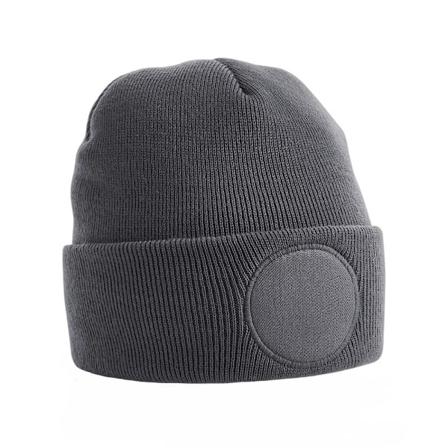 Beechfield Unisex Rund Patch Cuffed Beanie One Size Graphit Graphite Grey One Size
