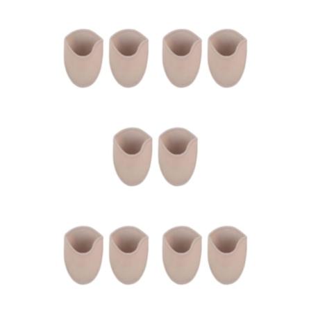 1/2/5 2 delar Balett tåpåsar Kudde tåhätta Mjuk tå Long 11.8x9.5CM 5Set