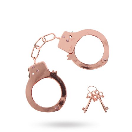 METAL HANDCUFFS - ROSE GOLD - Toy Joy