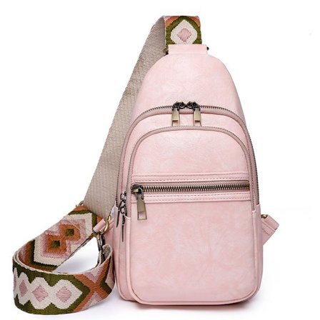 Crossbody-laukut naisille, trendikäs nahkalaukku, jossa useita taskuja, vyötärölaukku PU crossbody -laukut vyölaukku crossbody