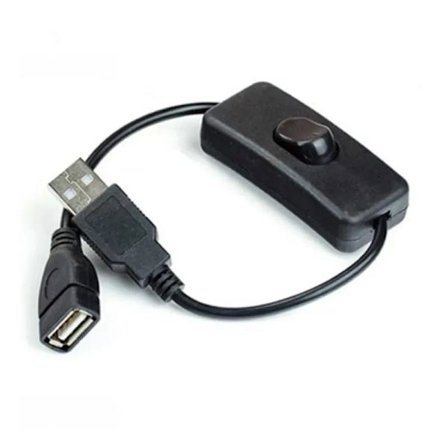 28 cm USB-kabel med PÅ/AV-knapp Kabel Förlängningsbrytare för USB-lampa USB-fläkt Strömförsörjningslinje Hållbar