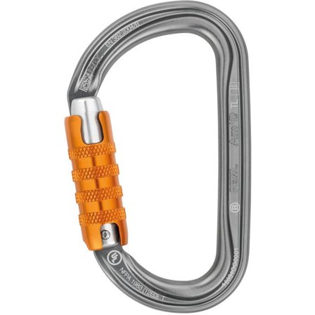 Petzl Am ́D Triact autolock Karabin Blank/oransje, Fallsikringsutstyr
