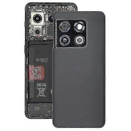 Til Oneplus 10 Pro Original Batteri Bagcover Sort