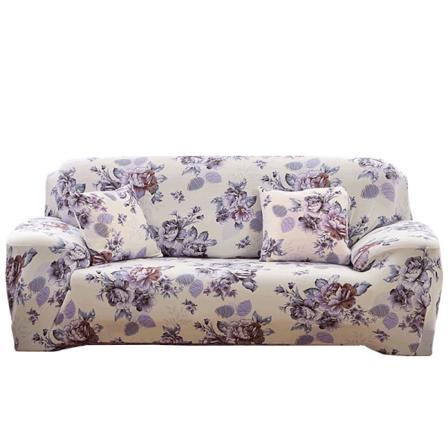 2-seters sofatrekk 140-180 cm Moderne sofatrekk med armlener Universalt elastisk sofatrekk Sofatrekk Slipptrekk Blomster