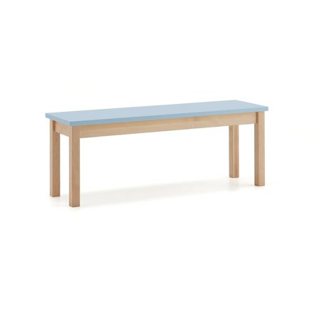 Bench seat ZET, 1200x440 mm, sky blue