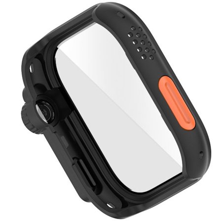 Herdet glassdeksel for Watch Fit 4 med integrert PC-skjerm skall, støtsikkert