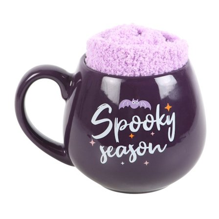 Something Different Spooky Season Mugg och Strumpset One Size Pur