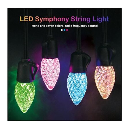 Kauko-ohjattava RGB LED-valonauha 15m - Ulko- ja sisätiloihin - 20 himmennettävää polttimoa - Vedenpitävä IP65(Värikäs kaukosäätimellä) KLB