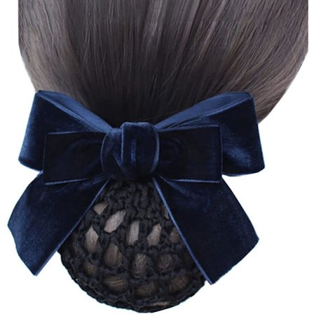 Bun Net Hair Barrette med Knute Hairnet Bun Cover Hair Clip for