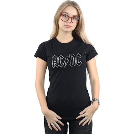 Ac/dc Jagged Logotyp T-shirt dam Vuxen S-3xl Txu132