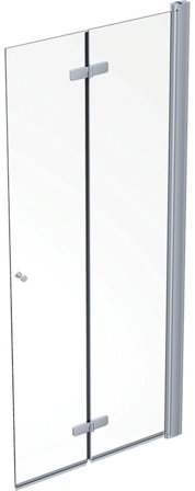 Contura Showerama Duschdörr silver/klarglas, höger 90 cm, Badrum