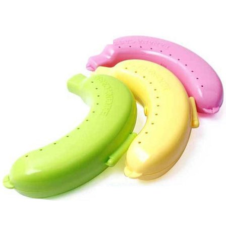 Stor Bananbeskytter, 2 stk, Gratis Bananbeskyttelse, bananetui, bananbevaringsetui, bananoppbevaring, frukt hold frisk beholder, bananboks