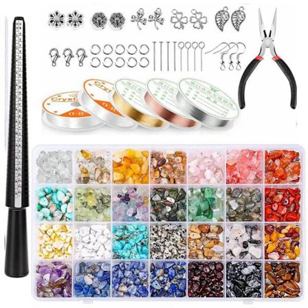 Krystall smykker making gemstone krystall perler for halskjede armbånd