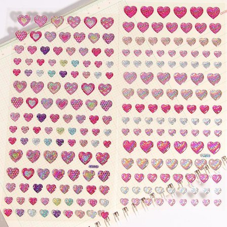 WABJTAM2-kappaleen tarrakiinnikkeet 3D-jalokivitarrat Tyttöjen tarrakiinnikkeet Itsekiinnittyvät glitter-askartelu-kristallitarrat