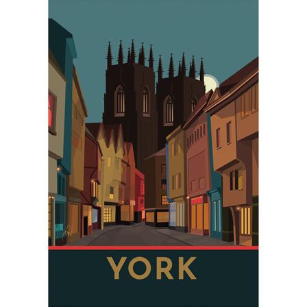 Georgina Westley York Print 50cm X 40cm Brun/blå