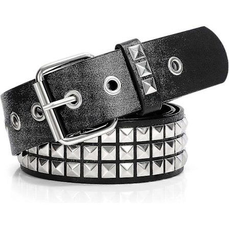 Niittivyö Metallinen Punk Rock Niittivyöt Naisille/miehille Punk Nahkavyö Goottilainen Vyö Tarvikkeet Farkkuihin Housuihin - SNNGV