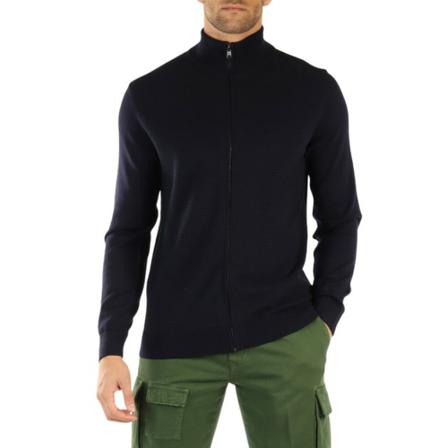Hugo Boss, Zip-throughs Niebieski, Mężczyzna, Rozmiar: S