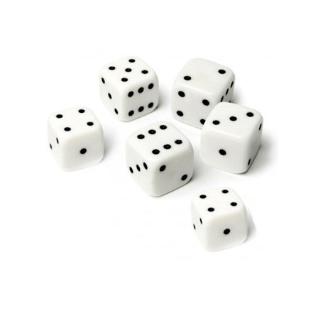 6 stk. terninger 10mm til Maxi Yatzy familiespil brætspil_Specielle Gaver