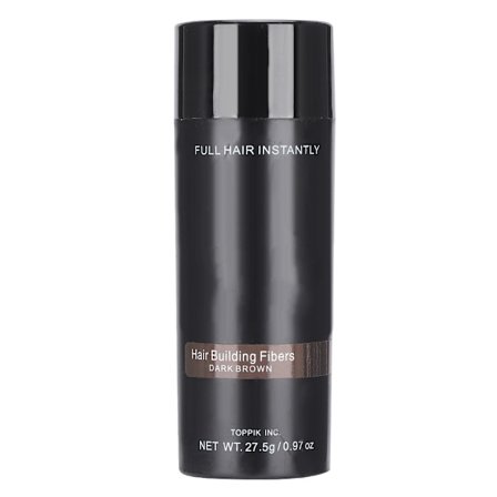 Professionel hårbygning fiber unisex hår fortykkelse tættere pulver styling værktøj mørkebrun