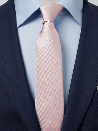 John Henric Men's Rosa Krawatte Size 6,5