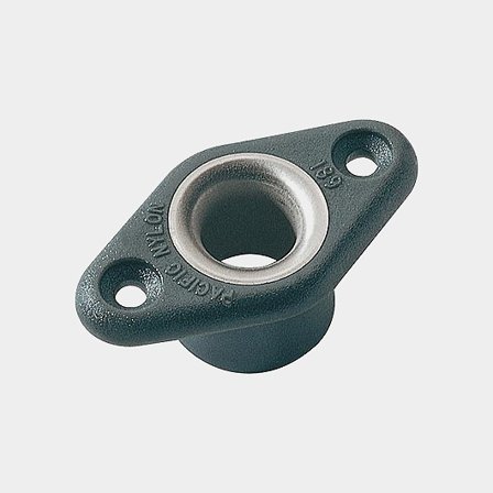 Ronstan Lingenomföring max 11 mm. Djup 14mm. Skruvas