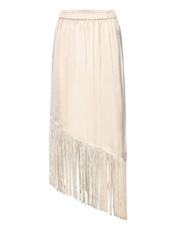 Gili Fringe Skirt Cream NORR