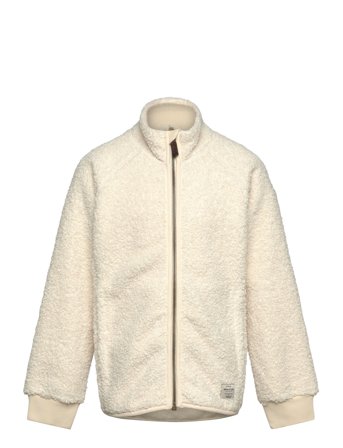 MINI A TURE Matcedric Teddyfleece Zip Jacket. Grs Kräm