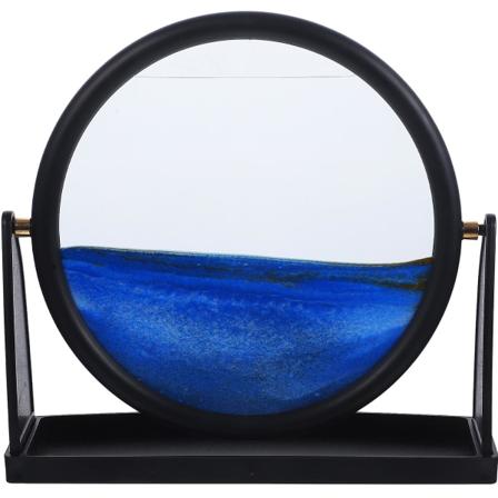 Liikkuva Hiekka-Hiekkakeli Luova Hiekkakeli Kiertävä Hiekkakeli Työpöydän Koriste Sininen 25X25CM Blue 25X25CM