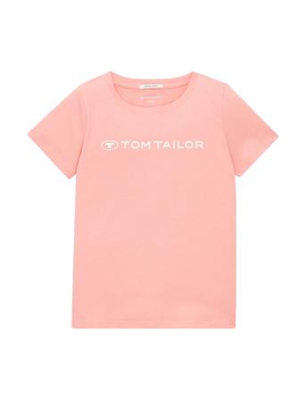 Printed T-Shirt T-shirts Short-sleeved Vaaleanpunainen Tom Tailor