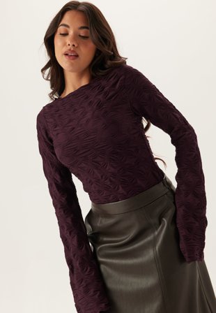 BUBBLEROOM - Structure Long Sleeve Top - XL