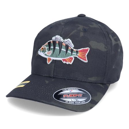 Skillfish - Camo flexfit Czapka Z Daszkiem - Perch Applique Patch Multicam Camo Black Flexfit @ Hatstore
