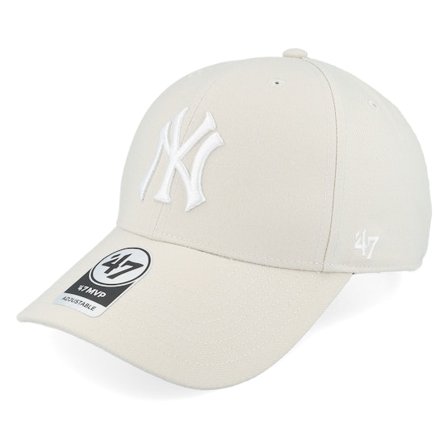 47 Brand - Beis adjustable Gorra - New York Yankees Mvp Bone Adjustable @ Hatstore