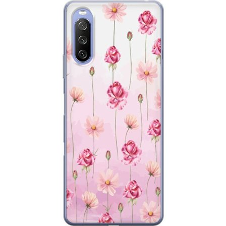 Kompatibel Mobilcover til Sony Xperia 10 III Rose Petal Whisper
