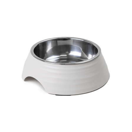 Selected by ZOO - Mat- og vannskål Ripple White S 160 ml, 14x4,5 cm - Hund - Matplass & vannautomater for hund - Matskåler og vannskåler - ZOO.no