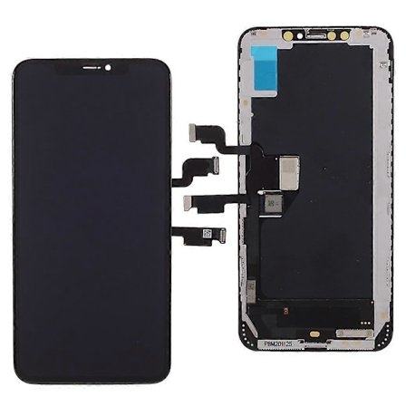 Kompatibel med iPhone XS Max LCD-skjerm og digitizer-monteringserstatningsdel (TFT-teknologi, ingen logo)